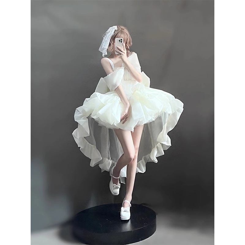 ロリータ パフュームプリンセスドレス ボウテールドラッグドレス ロリータ パフュームプリンセスドレス ボウテールドラッグドレス