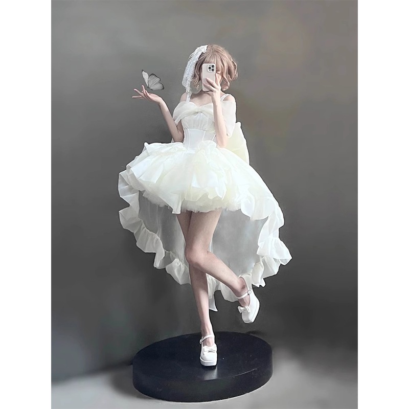 ロリータ パフュームプリンセスドレス ボウテールドラッグドレス ロリータ パフュームプリンセスドレス ボウテールドラッグドレス