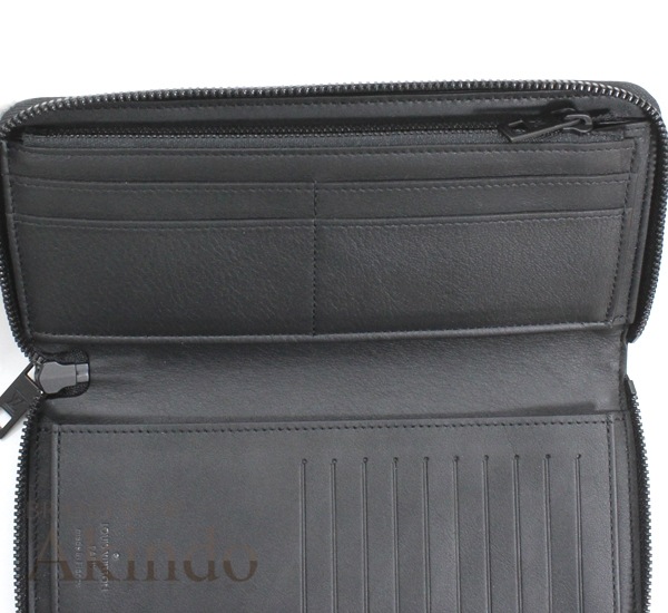 【新品同様】ルイヴィトン 長財布 ジッピーウォレット ヴェルティカル アエログラム レザー メンズ 黒 LV ブラック 本革 ラウンドファスナー M81743 LOUIS VUITT ビジネス クール