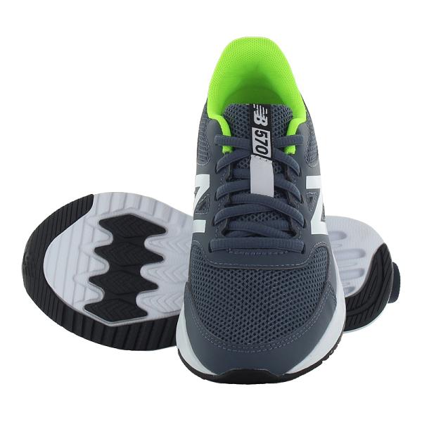 ニューバランス new balance スニーカー 子供靴 キッズ ジュニア シューズ 男の子 運動靴 靴 NB YK570GG3 W グレイ/グリーン [2024年秋冬新作] 9月未定日発売