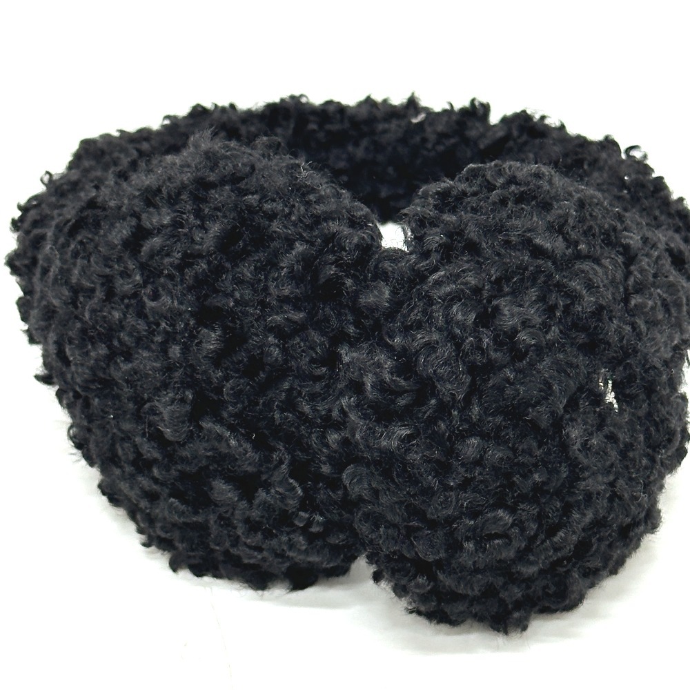 Sergio Rossi セルジオロッシ イヤーマフ フェイクファー アパレル小物 ポリエステル ブラック Sergio Rossi セルジオロッシ イヤーマフ フェイクファー アパレル小物 ポリエステル ブラック