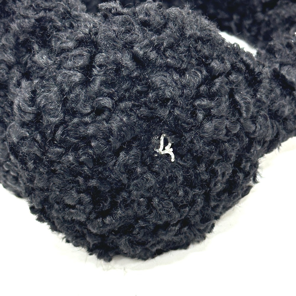 Sergio Rossi セルジオロッシ イヤーマフ フェイクファー アパレル小物 ポリエステル ブラック Sergio Rossi セルジオロッシ イヤーマフ フェイクファー アパレル小物 ポリエステル ブラック