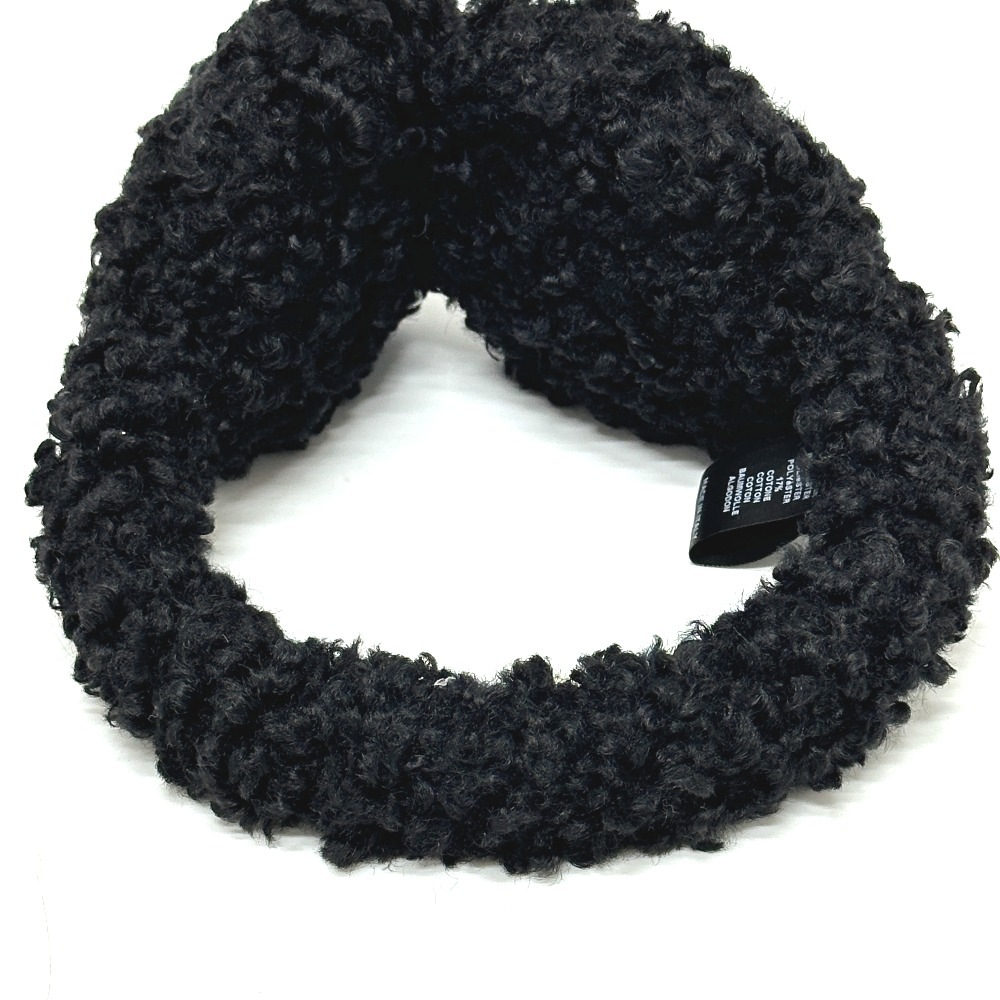 Sergio Rossi セルジオロッシ イヤーマフ フェイクファー アパレル小物 ポリエステル ブラック Sergio Rossi セルジオロッシ イヤーマフ フェイクファー アパレル小物 ポリエステル ブラック