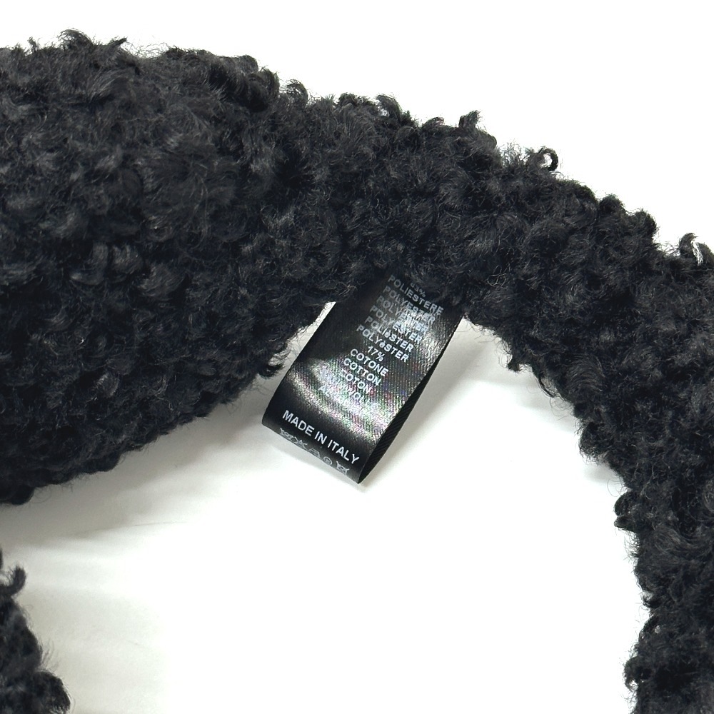 Sergio Rossi セルジオロッシ イヤーマフ フェイクファー アパレル小物 ポリエステル ブラック Sergio Rossi セルジオロッシ イヤーマフ フェイクファー アパレル小物 ポリエステル ブラック