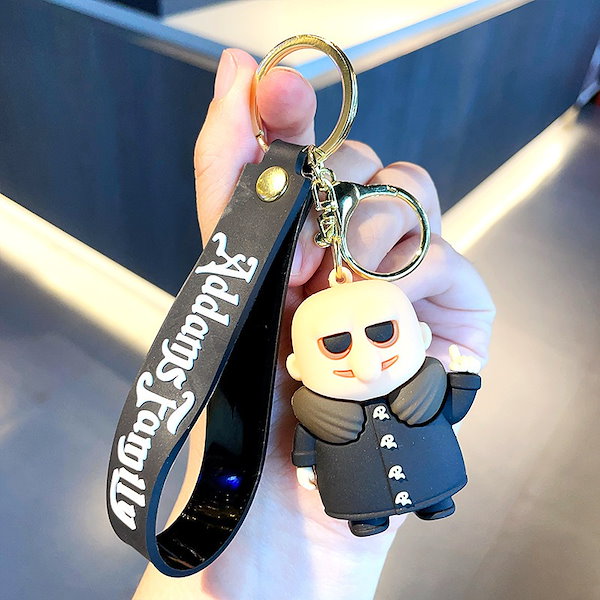 Qoo10] 水曜日のキーホルダーアダムスファミリー人