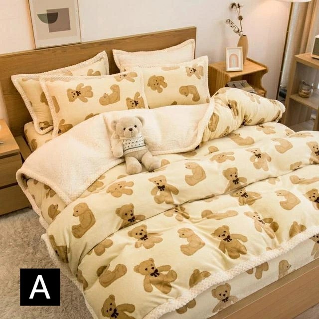 【TIME HOLDER】1.5mベッド適用 200*230cm 寝具4点セット 布団カバーセット 布団カバー あったか 冬 洗濯機可 洗える ふわふわ フランネル かわいい おしゃれ 可愛い 布団カ 【TIME HOLDER】1.5mベッド適用 200*230cm 寝具4点セット 布団カバーセット 布団カバー あったか 冬 洗濯機可 洗える ふわふわ フランネル かわいい おしゃれ 可愛い 布団カ