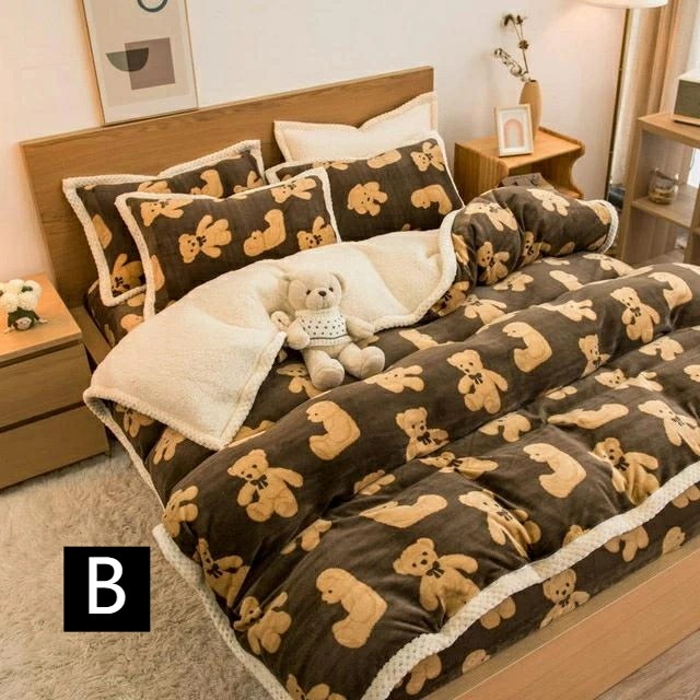 【TIME HOLDER】1.5mベッド適用 200*230cm 寝具4点セット 布団カバーセット 布団カバー あったか 冬 洗濯機可 洗える ふわふわ フランネル かわいい おしゃれ 可愛い 布団カ 【TIME HOLDER】1.5mベッド適用 200*230cm 寝具4点セット 布団カバーセット 布団カバー あったか 冬 洗濯機可 洗える ふわふわ フランネル かわいい おしゃれ 可愛い 布団カ