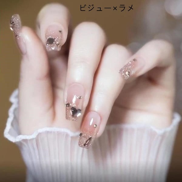 Qoo10] ワンホンネイルチップ ネイルチップ ロン