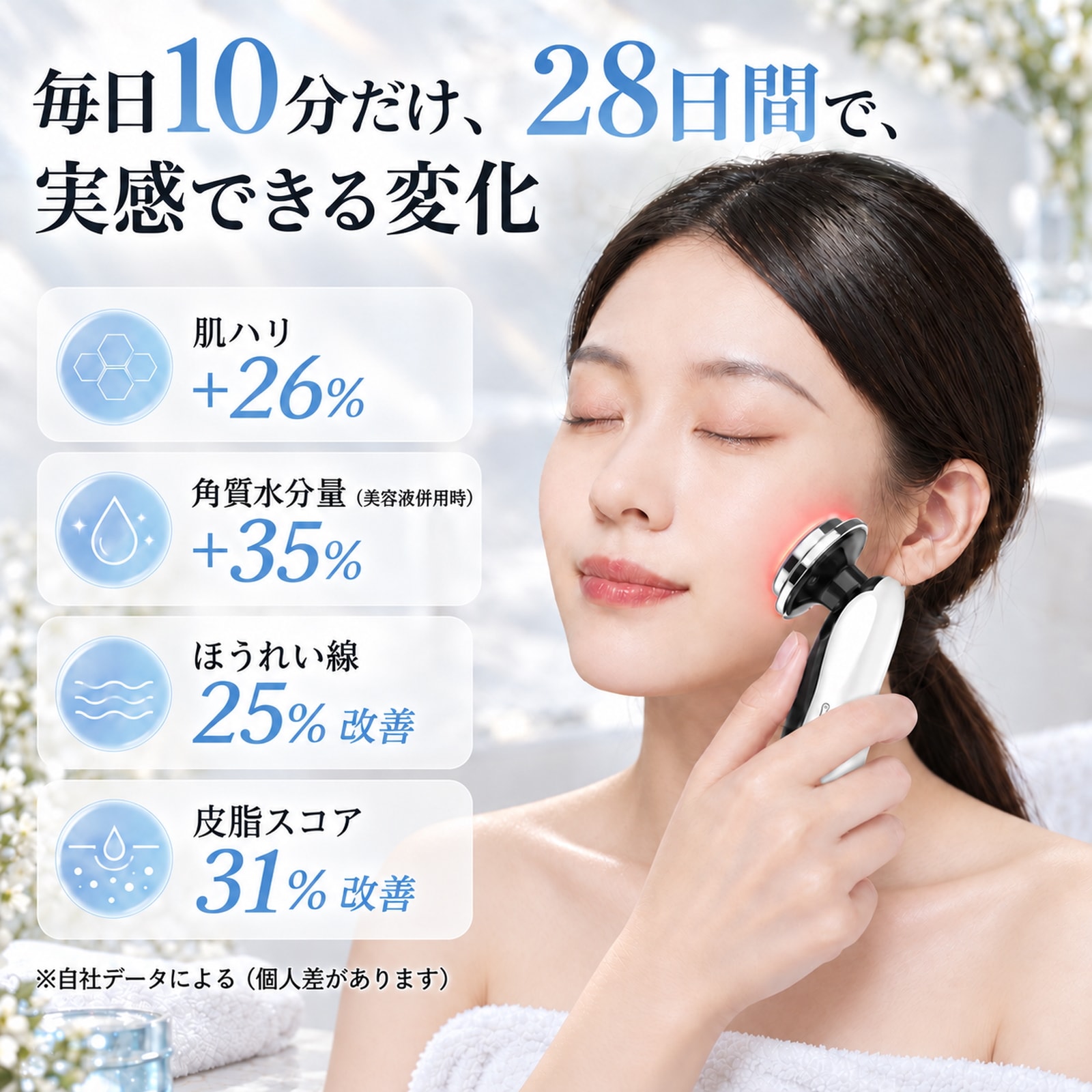 Qoo10] SONCCI 【Q10限定価格】美顔器 EMS RF美