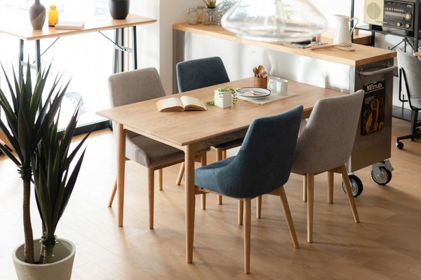 ダイニングチェア HOC-611BL HOC-611BR HOC-611GY 北欧風 おしゃれ ファブリック ナチュラル モダン シンプル おしゃれ ブルー ブラウン グレー