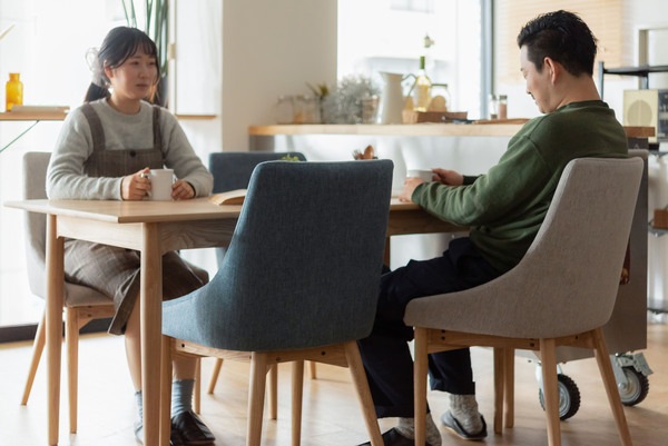 ダイニングチェア HOC-611BL HOC-611BR HOC-611GY 北欧風 おしゃれ ファブリック ナチュラル モダン シンプル おしゃれ ブルー ブラウン グレー