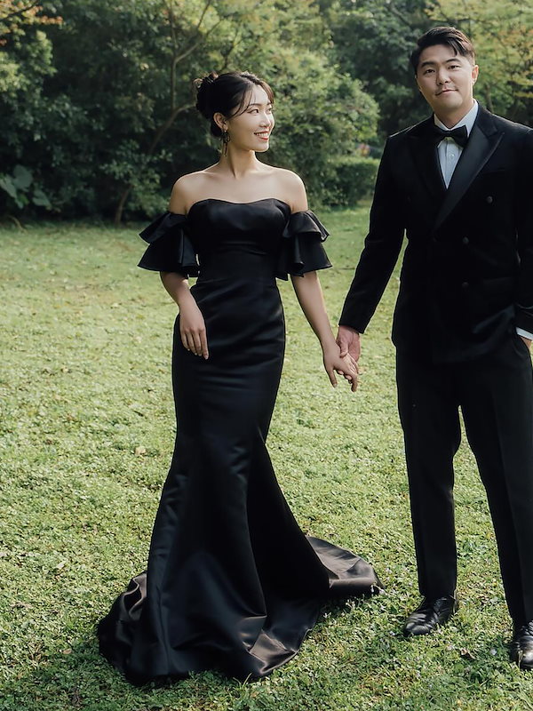 美品】ビジューホルターネックマーメイドロングオケージョンドレス黒 結婚式二次会 GIRL DRESS FOR NOW ドレス コード刺繍バルーンボレロ