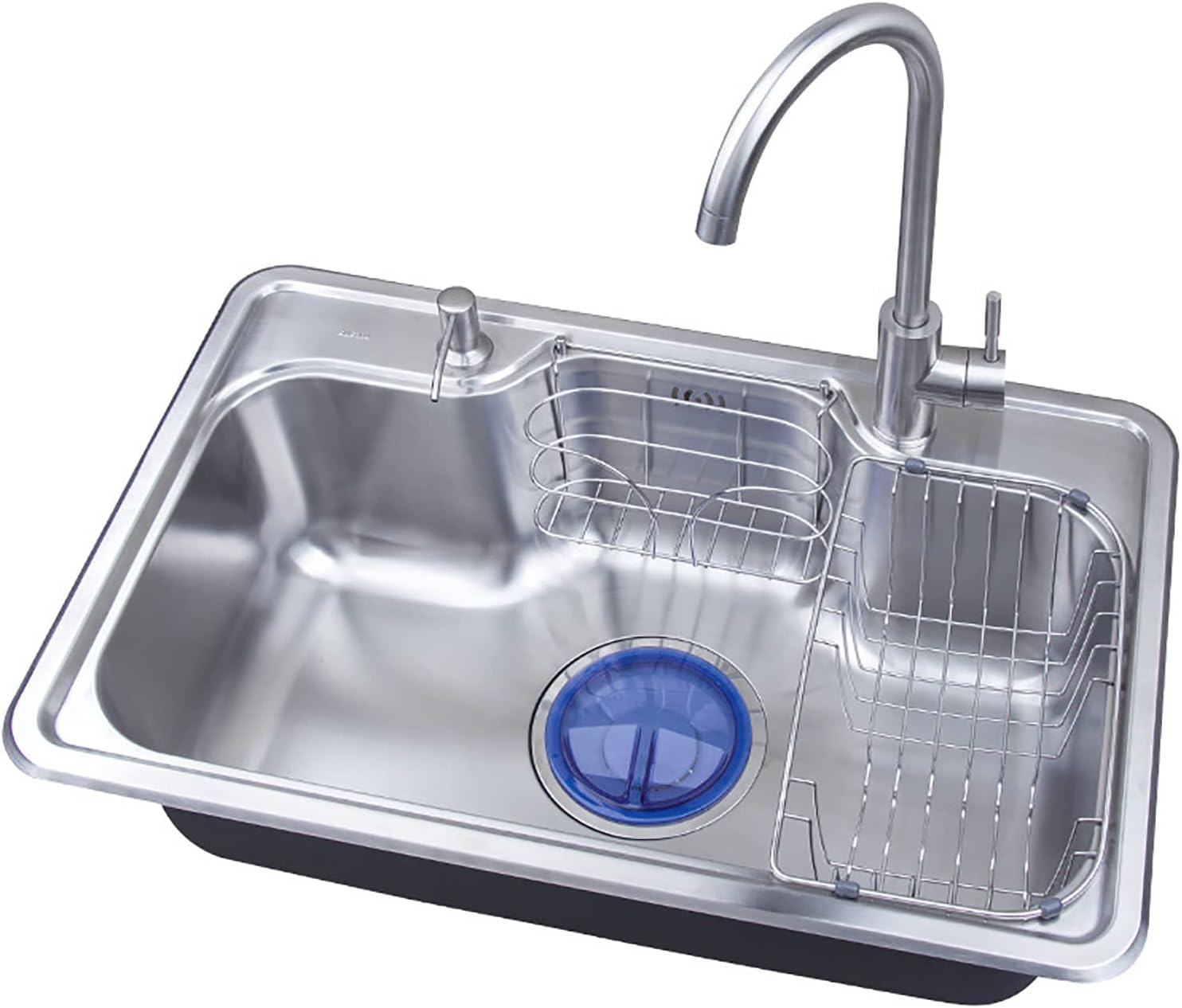 流し台 ステンレスシンク キッチンシンク ナノ技術を採用 大容量 シングルシンク 屋台 水切りカゴ付き 蛇口付き シンクアクセサリー付き家庭用 台所 屋内 タイプ 流し台 ステンレスシンク キッチンシンク ナノ技術を採用 大容量 シングルシンク 屋台 水切りカゴ付き 蛇口付き シンクアクセサリー付き家庭用 台所 屋内 タイプ