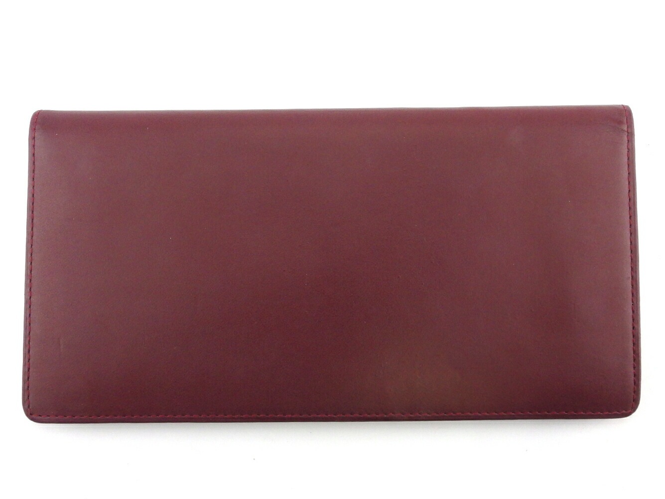 長札入れ 札入れ マストライン レディース メンズ ボルドー ゴールド 中古