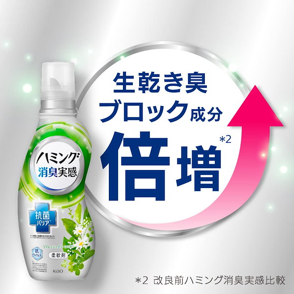 Qoo10] ハミング消臭実感 柔軟剤 根本消臭+抗菌