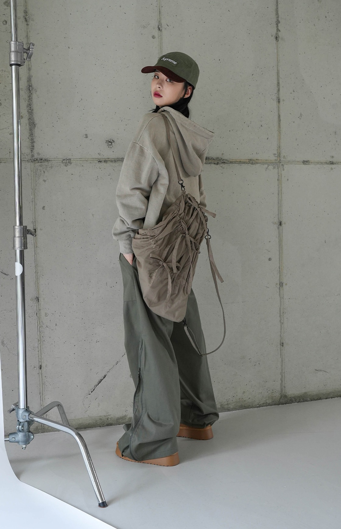 binary01/Kea Three Way Ribbon Backpack/韓国人気 リュック