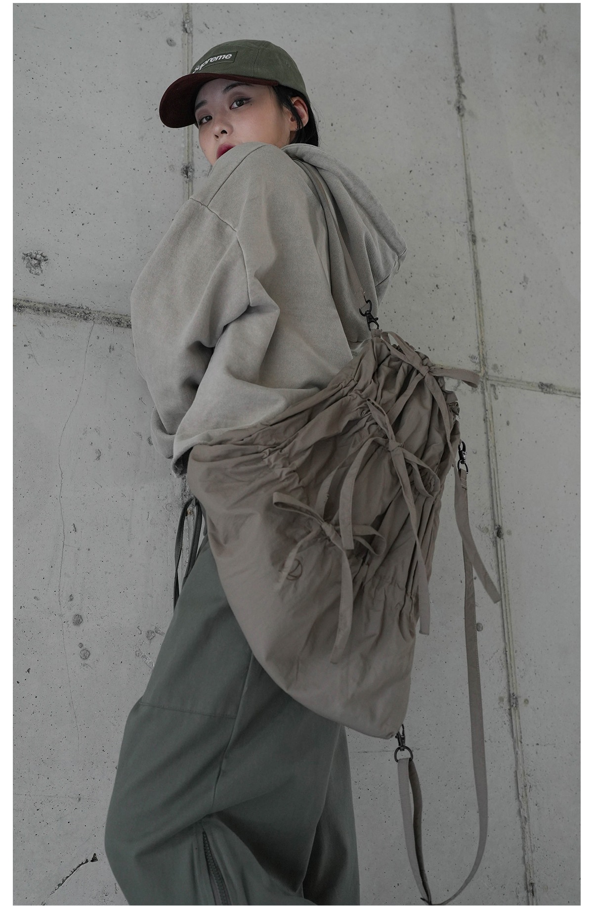 binary01/Kea Three Way Ribbon Backpack/韓国人気 リュック