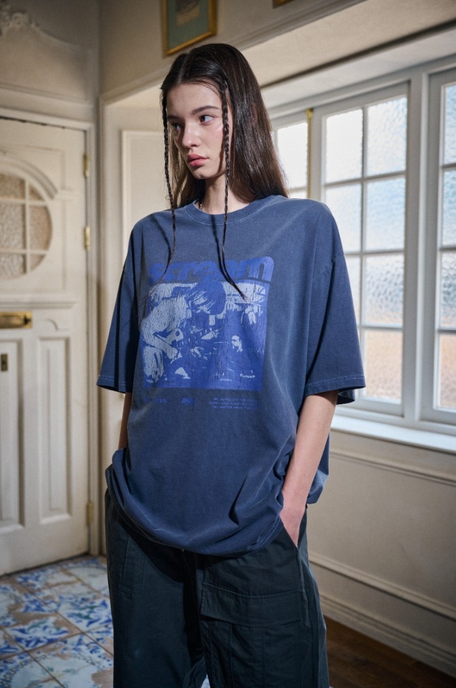 【CPGN STUDIO】24SS★ Scream Pigment Short Sleeve Tee MUSINSA | CPGN STUDIO Scream Pigment Short Sleeve T-shirt