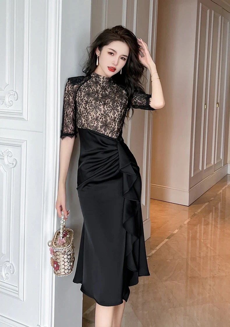 ワンピース フォーマル パーティードレス キャバドレス 着痩せ 大人 チャイナドレス 同窓会 披露宴 卒業式 結婚式 演奏会 ウェディング 成人式 正式 104 二次会 発表会