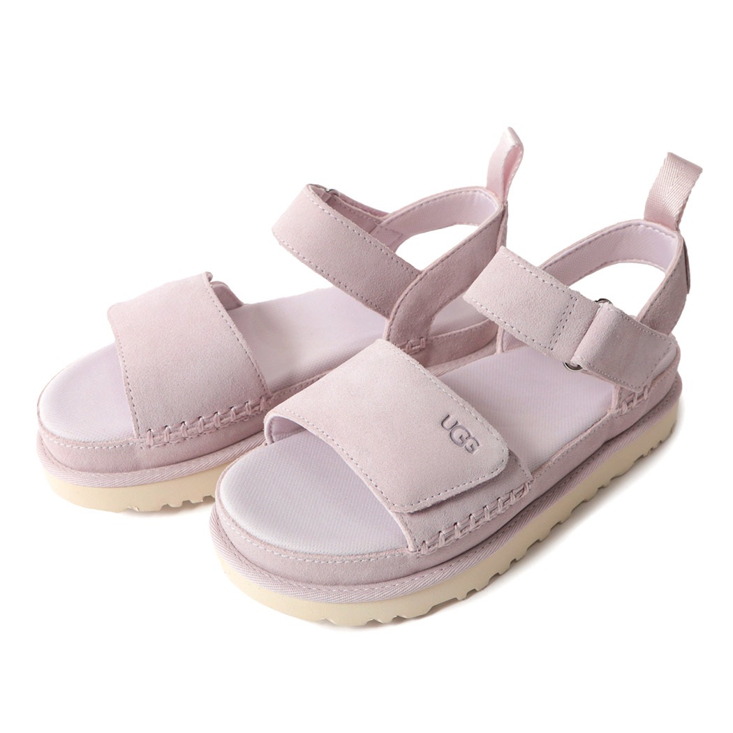 UGG アグ ウィメンズ ゴールデンスター サンダル W GOLDENSTAR BAY FOG ( スライド レディース スエード ピンク pink 厚底 ストラップ 1136783 ) UGG アグ ウィメンズ ゴールデンスター サンダル W GOLDENSTAR BAY FOG ( スライド レディース スエード ピンク pink 厚底 ストラップ 1136783 )