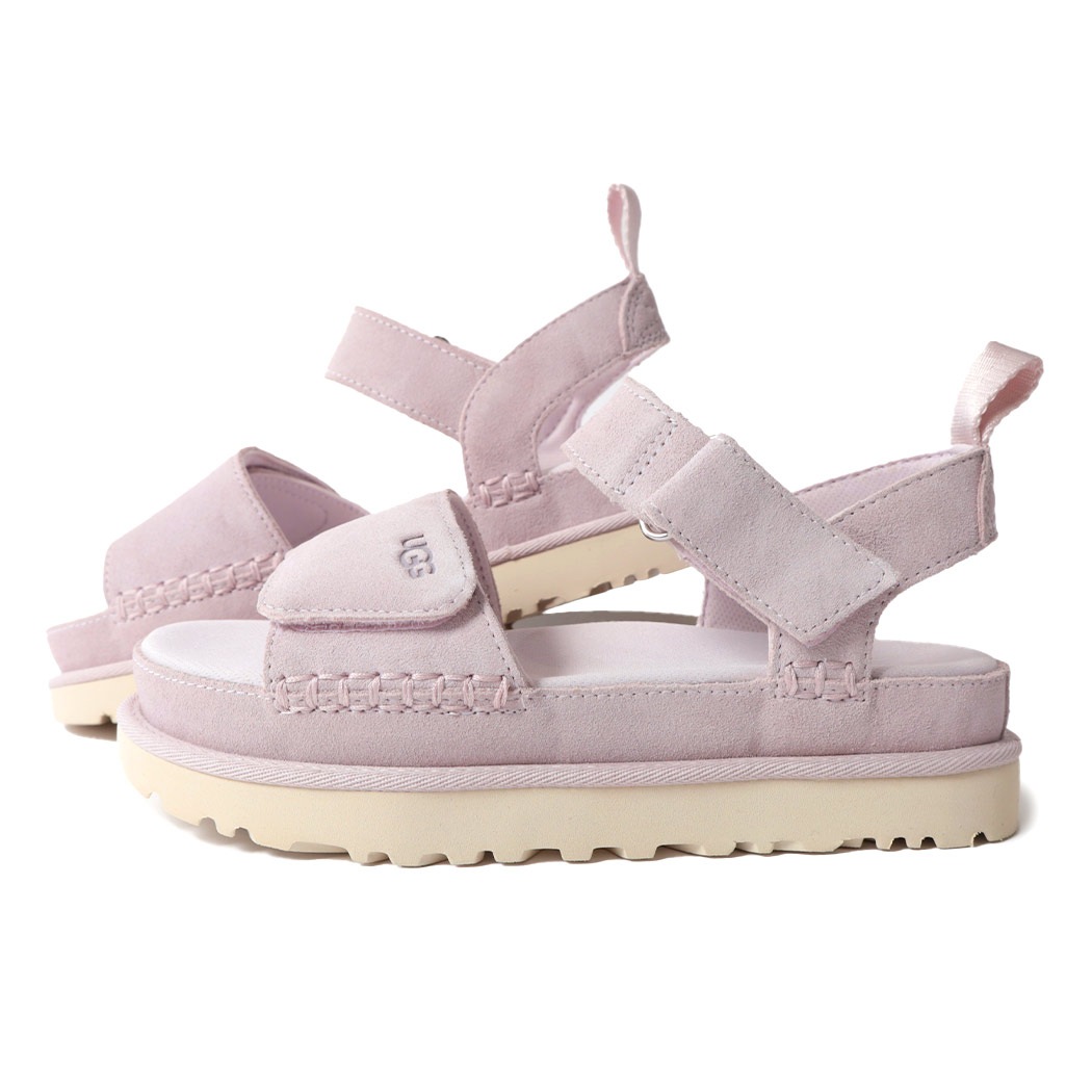 UGG アグ ウィメンズ ゴールデンスター サンダル W GOLDENSTAR BAY FOG ( スライド レディース スエード ピンク pink 厚底 ストラップ 1136783 ) UGG アグ ウィメンズ ゴールデンスター サンダル W GOLDENSTAR BAY FOG ( スライド レディース スエード ピンク pink 厚底 ストラップ 1136783 )
