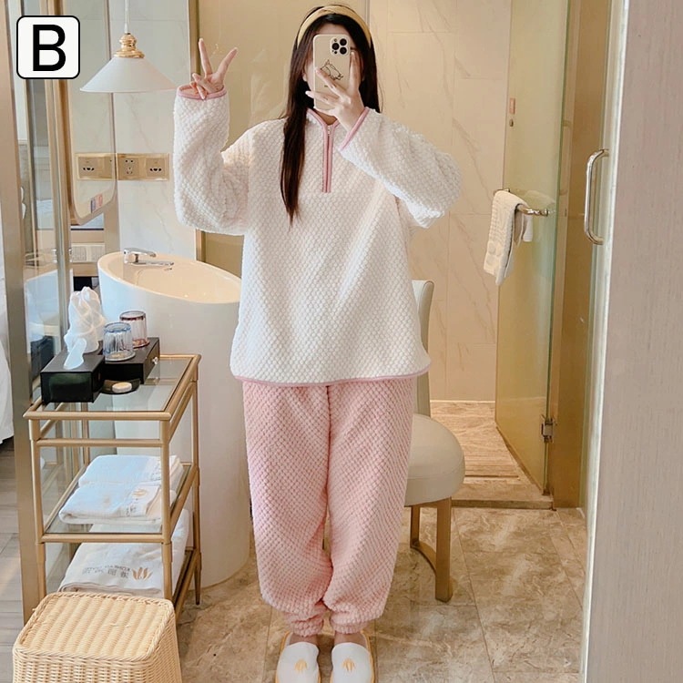 パジャマ もこもこ ルームウェア あたたかい かわいい 長袖 レディース 長ズボン 冬 上下セット 防寒 寝巻き ナイトウェア 部屋着 パーカー ナイトウエア 可愛い 暖かい あったか ふわもこ 高品