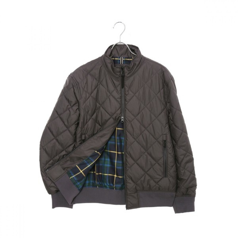 [ヘッジス] 25SS チャコールダイヤモンドキルトブルゾン HZJU5A101CG