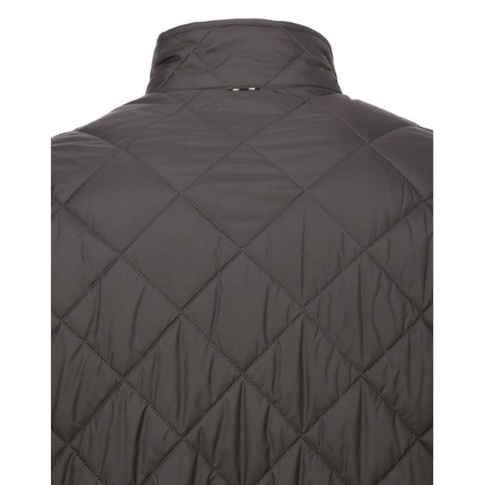 [ヘッジス] 25SS チャコールダイヤモンドキルトブルゾン HZJU5A101CG