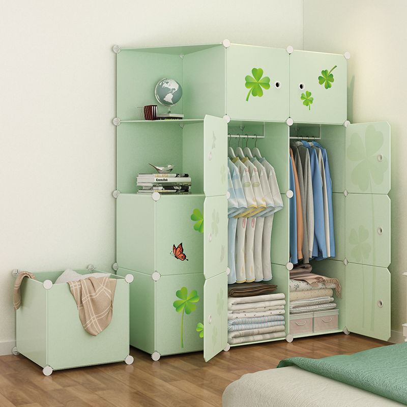 家庭用多機能ワードローブ組み立て寝室賃貸住宅収納ワードローブ子供シンプルワードローブ学生寮ワードローブ