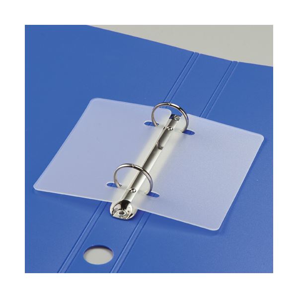 (まとめ) TANOSEE Oリングファイル A4タテ 2穴 170枚収容 背幅35mm オレンジ 1冊 (×30セット)