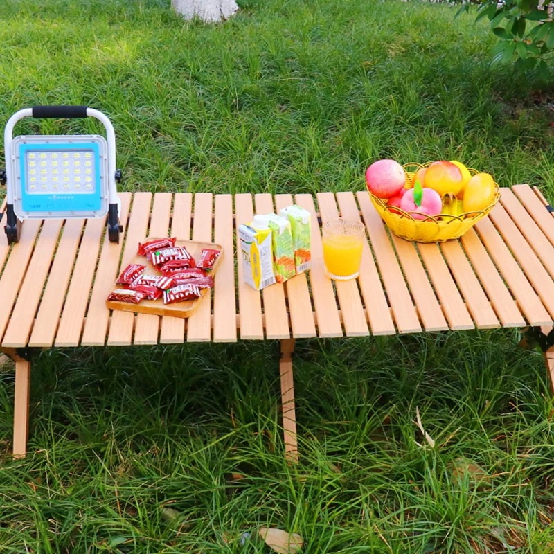 毎日厳選 ウッドロールトップテーブル 60~120cm アウトドアテーブル キャンプテーブル 木製 ウッドテーブル アウトドア テーブル 折りたたみ レジャーテーブル バーベキュー おしゃれ キャンプ