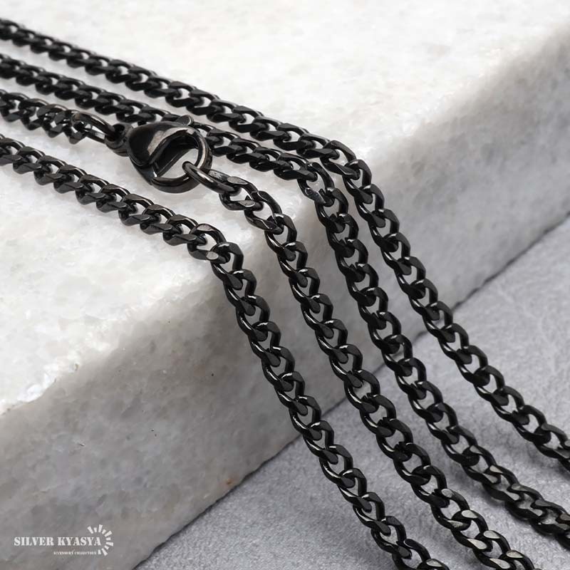 ステンレス ごつめクロスのネックレス [n1086]