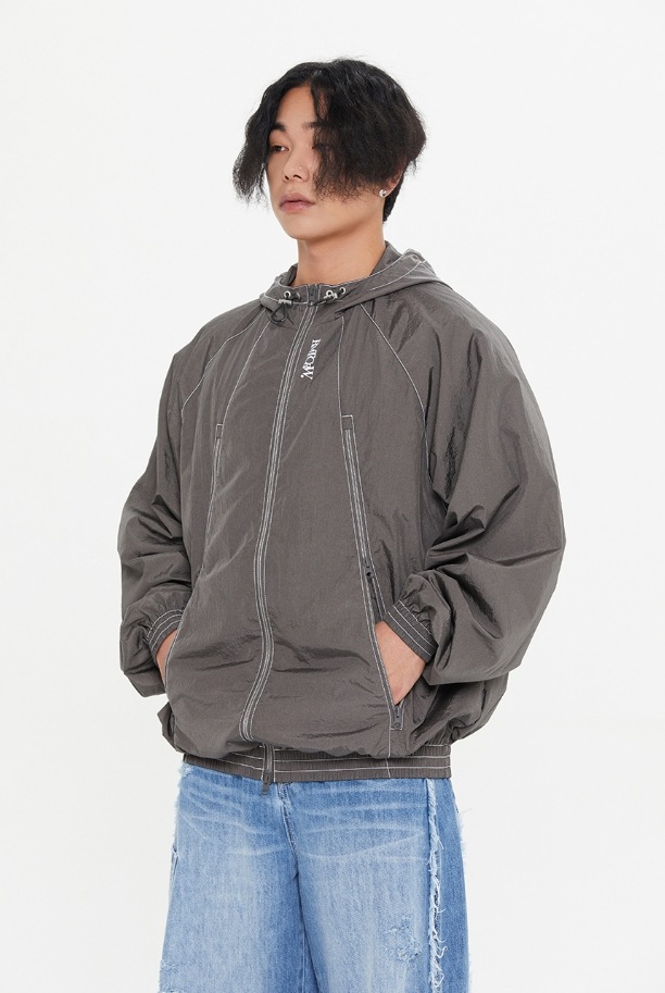 ●ROMANTIC CROWN● UTILITY HOOD WINDBREAKER (2色) unisex UTILITY HOOD WINDBREAKER - ROMANTIC CROWN | 60% - Asian