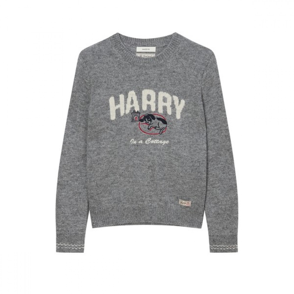 (ヘッジスレディース) 24FW インタルシアプルオーバーグレー HSSW4DL87G2