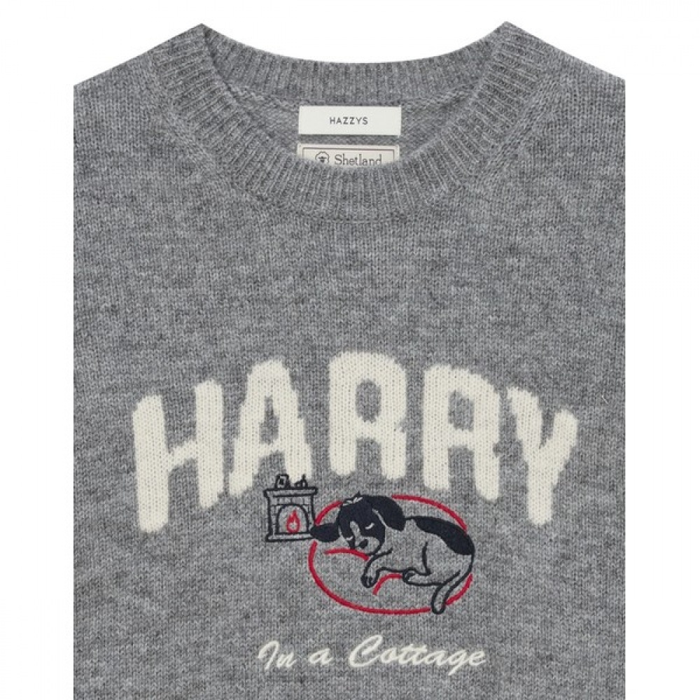 (ヘッジスレディース) 24FW インタルシアプルオーバーグレー HSSW4DL87G2