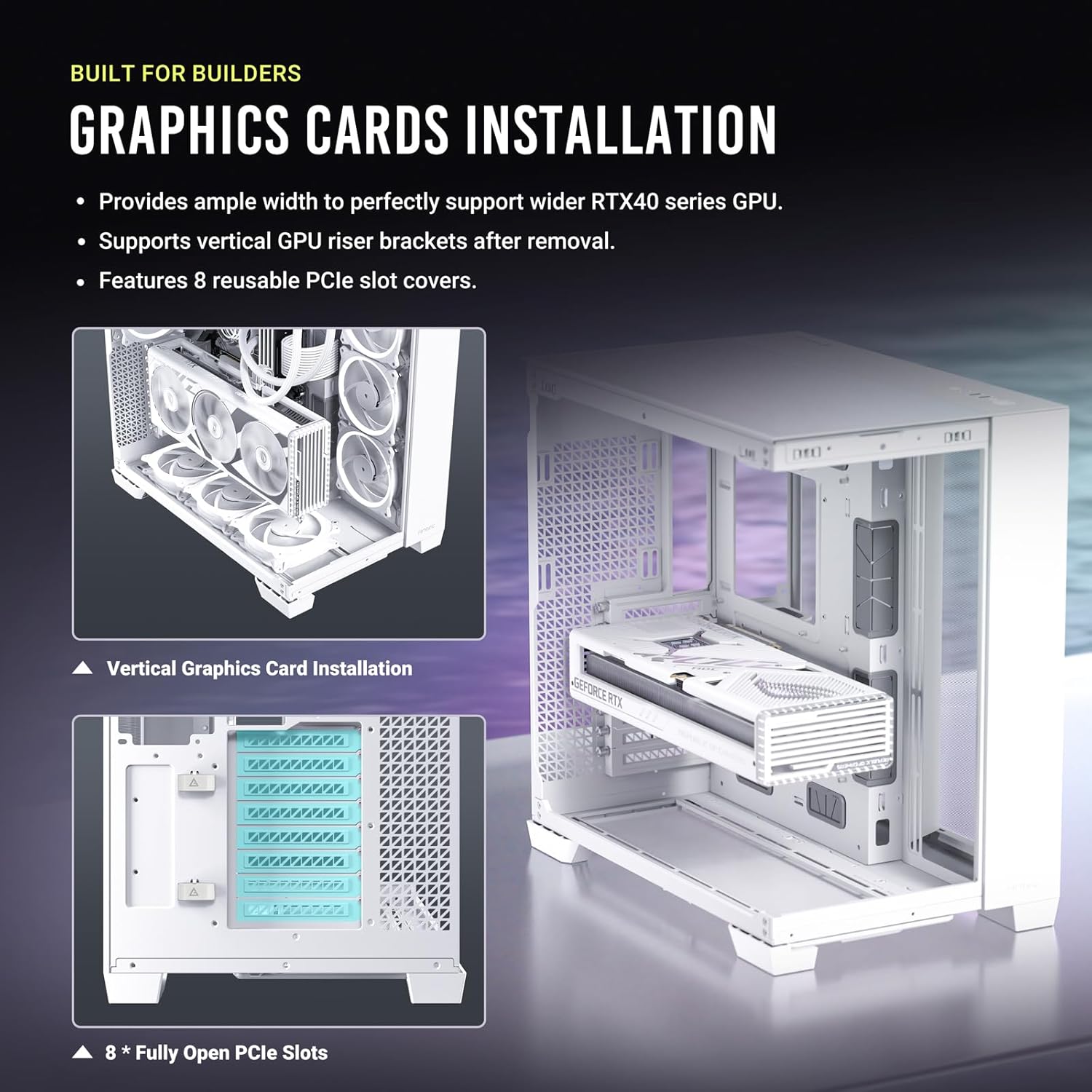 Constellation C8 ホワイト E-ATX フルタワーケースピラーレスフロントおよびリアガラスパネル搭載 Constellation C8 ホワイト E-ATX フルタワーケースピラーレスフロントおよびリアガラスパネル搭載
