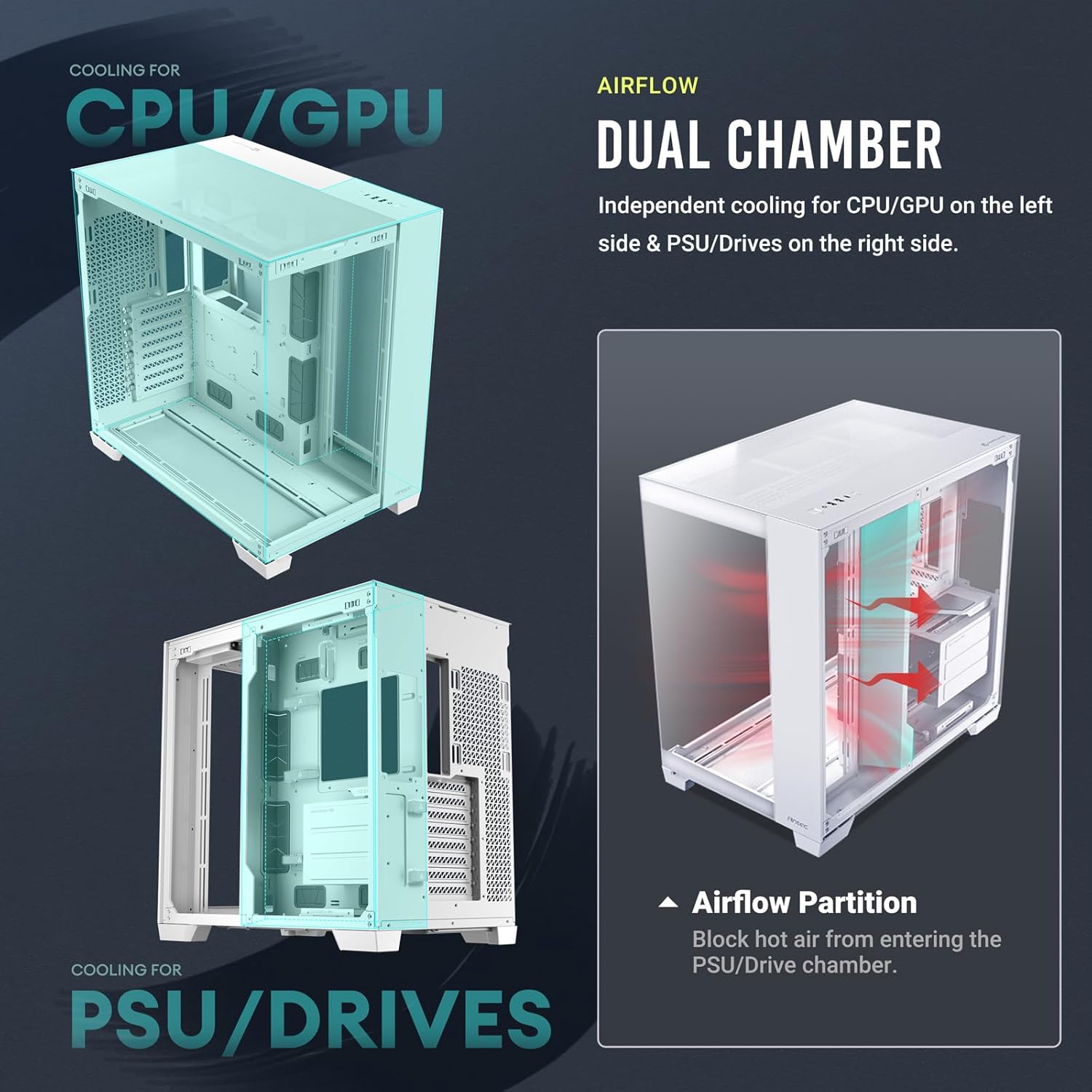 Constellation C8 ホワイト E-ATX フルタワーケースピラーレスフロントおよびリアガラスパネル搭載 Constellation C8 ホワイト E-ATX フルタワーケースピラーレスフロントおよびリアガラスパネル搭載