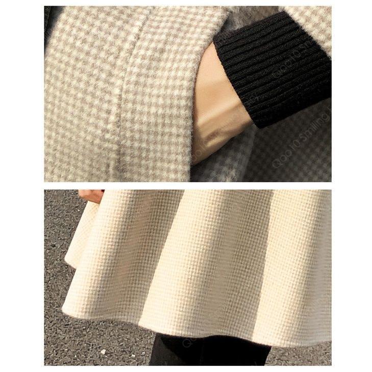 ケープコート 厚手 秋冬 暖い アウター ポンチョ 女性 マントコート チェスター ミディアム丈 冬 おしゃれ ポンチョコート ケープ風 シンプル ロング 大きいサ-80