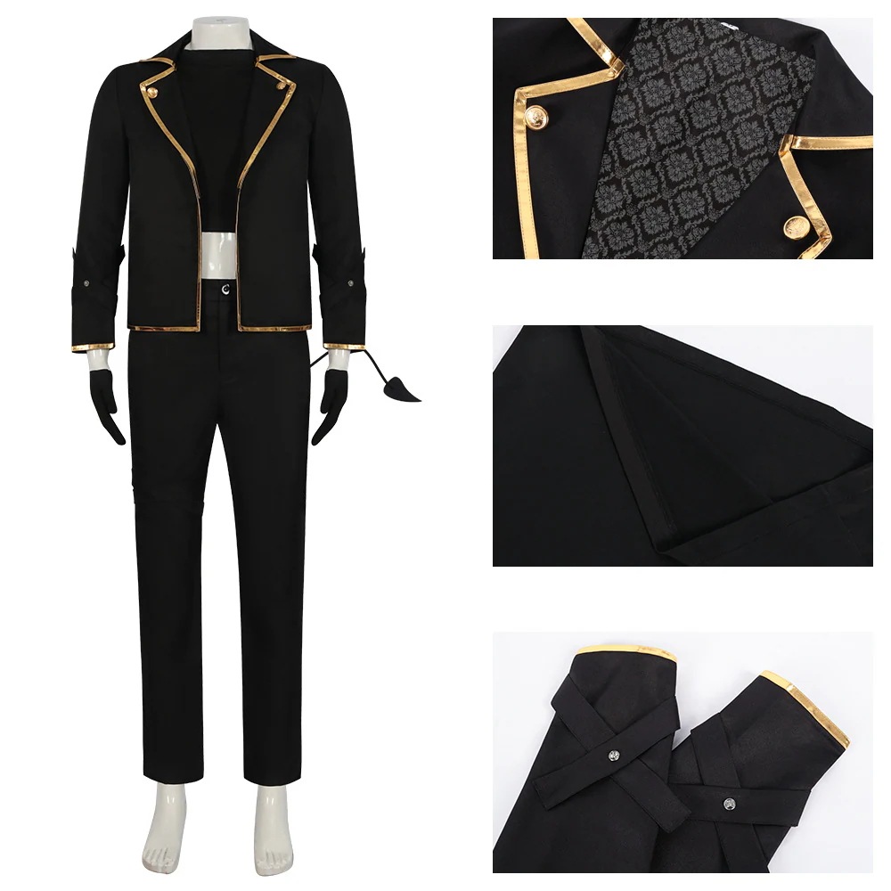 ブルーロック BLUE LOCK エンジェルと悪魔 御影玲王 コスプレ衣装 コスチューム 文化祭 学園祭 ハロウィン 変装 仮装 黒制服