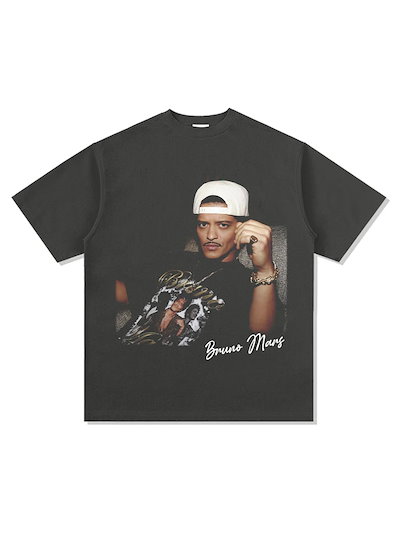 BRUNO MARS ブルーノ・マーズ Tシャツ黒【フォト】2018 Bruno mars ライブ Tシャツ ブルーノマーズ Mサイズ - メルカリ