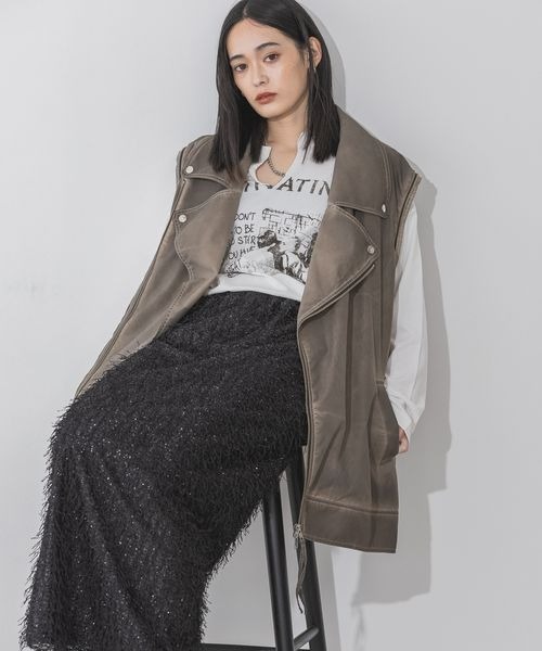 tシャツ Tシャツ カットオフヴィンテージプリントロンTEE/149950 レディース tシャツ Tシャツ カットオフヴィンテージプリントロンTEE/149950 レディース