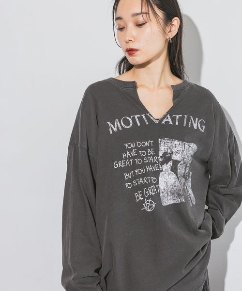 tシャツ Tシャツ カットオフヴィンテージプリントロンTEE/149950 レディース tシャツ Tシャツ カットオフヴィンテージプリントロンTEE/149950 レディース