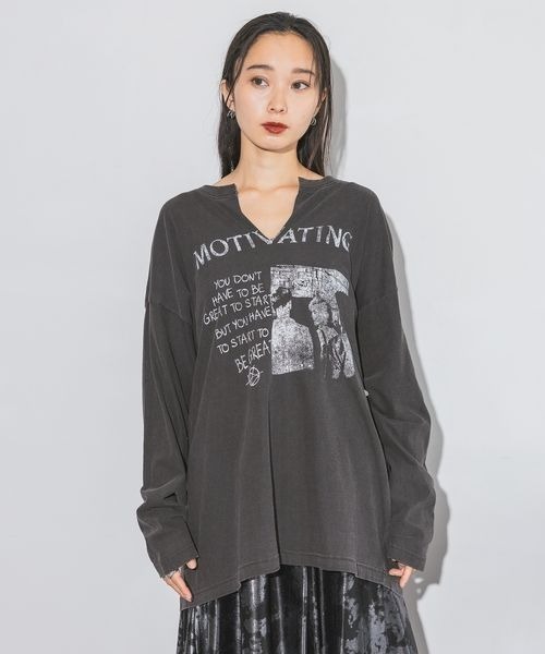 tシャツ Tシャツ カットオフヴィンテージプリントロンTEE/149950 レディース tシャツ Tシャツ カットオフヴィンテージプリントロンTEE/149950 レディース