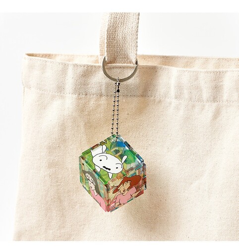 クレヨンしんちゃん アクリルキューブ パズル ピース キーリング (SET22種入) 韓国限定 かわいい