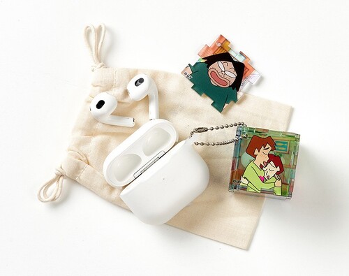 クレヨンしんちゃん アクリルキューブ パズル ピース キーリング (SET22種入) 韓国限定 かわいい