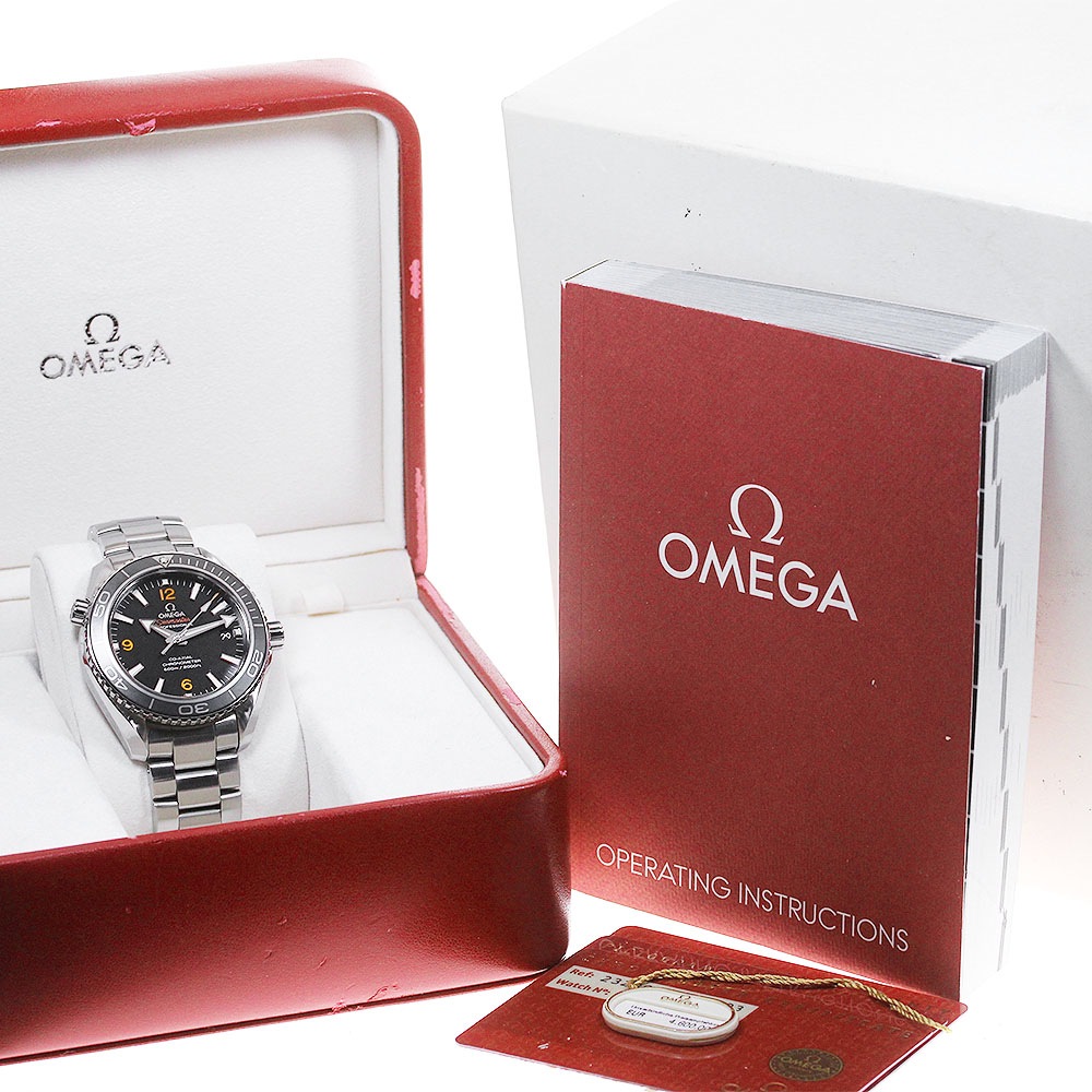 オメガ OMEGA 232.30.42.21.01.003 シーマスター プラネットオーシャン デイト 自動巻き メンズ 良品 箱・保証書付き_850281【中古】