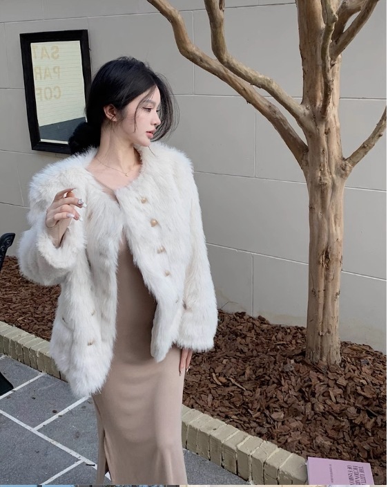 ファー ジャケット ショートコート 2色 韓国 秋冬 レディース ジャケット かわいい 大人可愛い きれいめ シンプル カジュアル 上品 おしゃれ かっこいい メンズライク ガーリー 個性的 クール