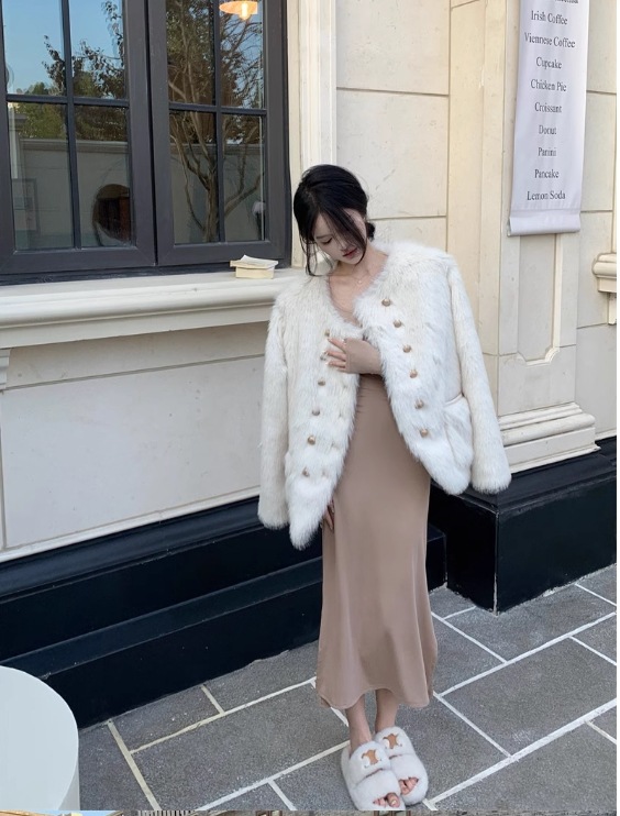 ファー ジャケット ショートコート 2色 韓国 秋冬 レディース ジャケット かわいい 大人可愛い きれいめ シンプル カジュアル 上品 おしゃれ かっこいい メンズライク ガーリー 個性的 クール