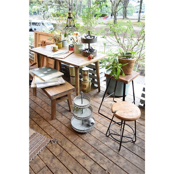 スツール オットマン 約幅36cm TTF-903B 木製 アイアン リビング ダイニング インテリア家具 プレゼント 店舗 備品 什器