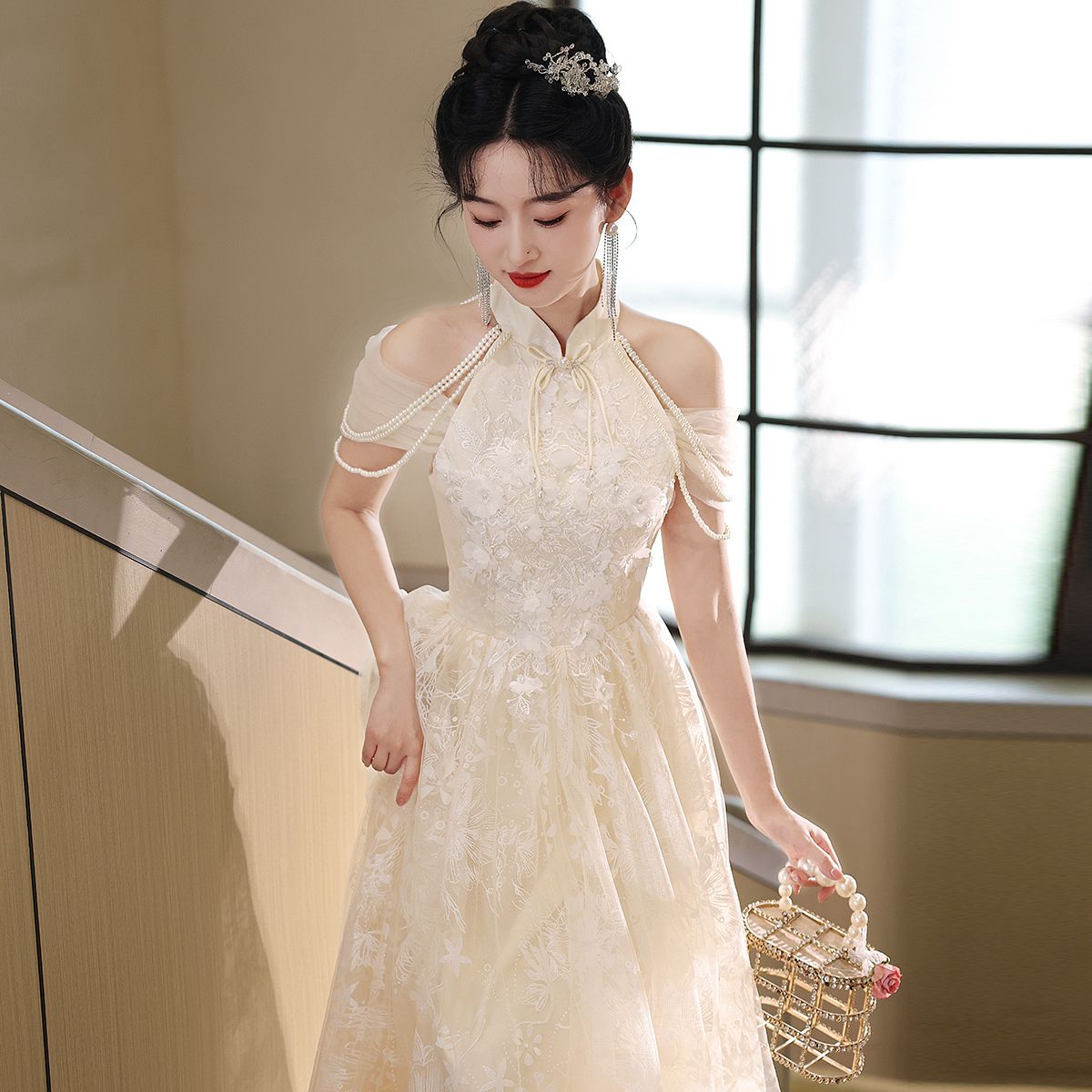 パーティードレス 女性の新しい誕生日パーティー用ラグジュアリー高級ドレス